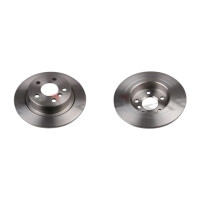2 brake discs rear axle full Ø 280 mm 10 mm FTE...