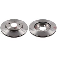 2 brake discs front axle ventilated Ø 270 mm 22 mm...