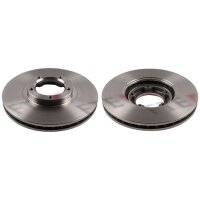 2 brake discs front axle ventilated Ø 254 mm 24.3...