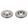 2 brake discs front axle ventilated Ø 257 mm 20 mm FTE for e.g. ALFA ROMEO 155