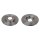 2 brake discs front axle full Ø 266 mm 13 mm FTE for e.g. CITROËN BERLINGO