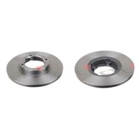 2 brake discs front axle full Ø 236 mm 12.6 mm FTE...