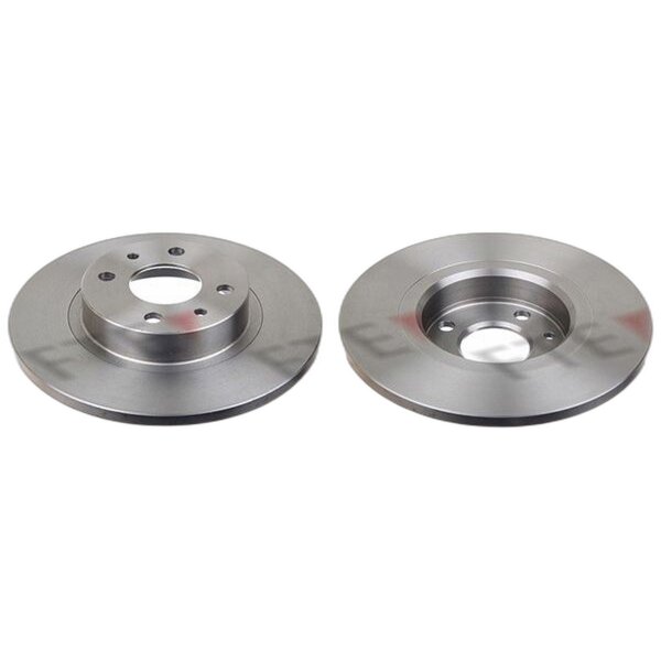 2 brake discs front axle full Ø 257 mm 12 mm FTE for e.g. FIAT TIPO