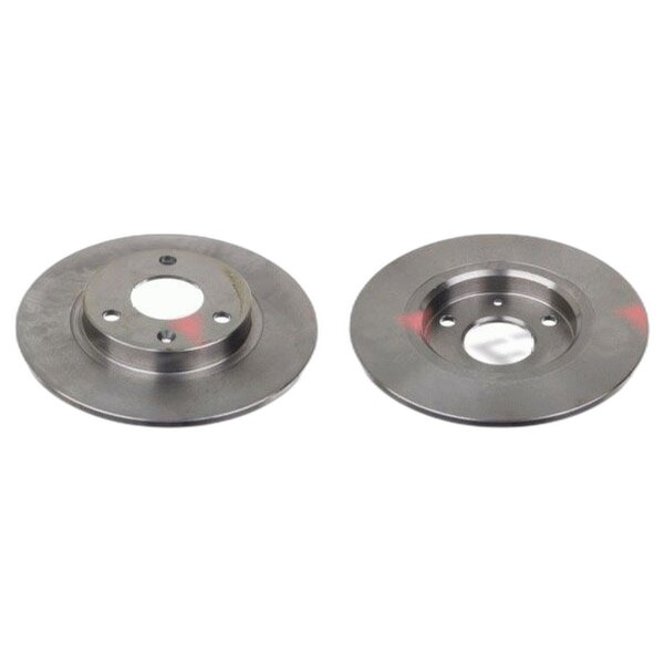 2 brake discs front axle full Ø 238 mm 8 mm FTE for e.g. CITROËN AX