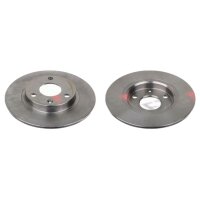 2 brake discs front axle full Ø 238 mm 8 mm FTE...