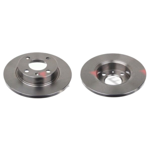 2 brake discs front axle full Ø 236 mm 12.9 mm FTE for e.g. SKODA FAVORIT