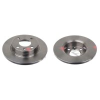 2 brake discs front axle full Ø 236 mm 12.9 mm FTE...