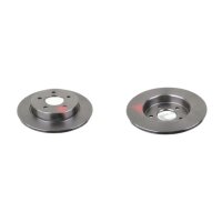 2 brake discs rear axle full Ø 265 mm 11 mm FTE...
