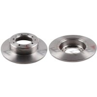 2 brake discs rear axle full Ø 290 mm 12.6 mm FTE...