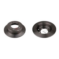 2 brake discs rear axle full Ø 262 mm 9.5 mm FTE...