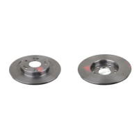 2 brake discs rear axle full Ø 276 mm 10 mm FTE...