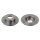 2 brake discs rear axle full Ø 245 mm 10 mm FTE for e.g. AUDI A6