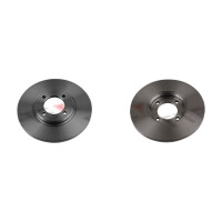 2 brake discs front axle full Ø 244 mm 12.7 mm FTE...