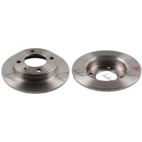 2 brake discs front axle full Ø 221 mm 10 mm FTE...