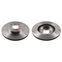 2 brake discs front axle ventilated Ø 282 mm 23 mm...