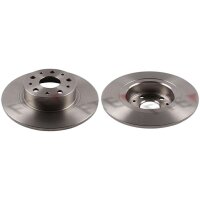 2 brake discs rear axle full Ø 276 mm 10 mm FTE...