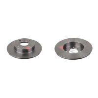 2 brake discs rear axle full Ø 277 mm 10 mm FTE...