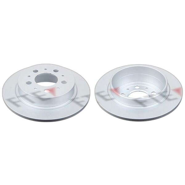 2 brake discs rear axle full Ø 265 mm 10 mm FTE for e.g. VOLVO 960