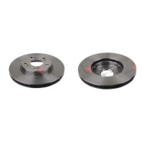 2 brake discs front axle ventilated Ø 282 mm 23 mm...