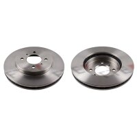 2 brake discs front axle ventilated Ø 256 mm 24 mm...