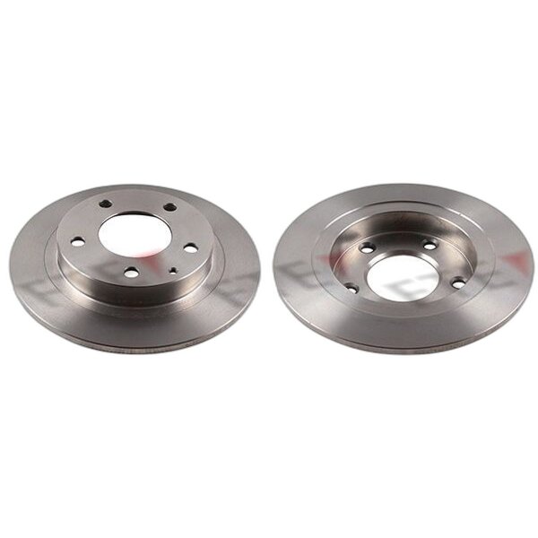 2 brake discs rear axle full Ø 251 mm 9 mm FTE for e.g. MAZDA 323