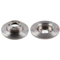 2 brake discs front axle full Ø 276 mm 18 mm FTE...