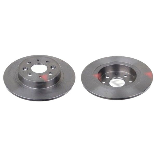 2 Bremsscheiben Hinterachse voll Ø 261 mm 10 mm FTE für u.a. KIA SHUMA