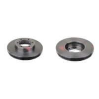 2 brake discs front axle ventilated Ø 258 mm 26 mm...