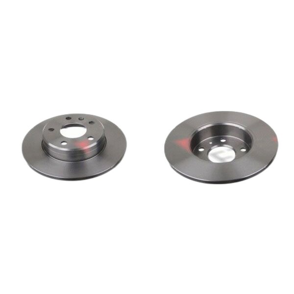 2 brake discs rear axle full Ø 264 mm 10 mm FTE for e.g. OPEL ZAFIRA