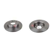 2 brake discs rear axle full Ø 264 mm 10 mm FTE...