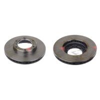 2 brake discs front axle ventilated Ø 258 mm 25 mm...