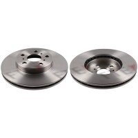 2 brake discs front axle ventilated Ø 255 mm 22 mm...