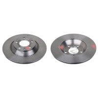 2 brake discs rear axle full Ø 302 mm 12 mm FTE...