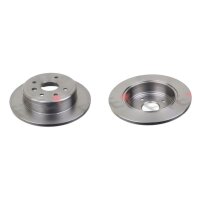 2 brake discs rear axle full Ø 276 mm 12 mm FTE...