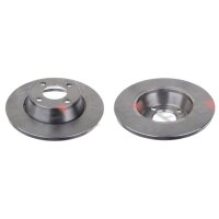 2 brake discs front axle full Ø 280 mm 13 mm FTE...