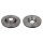 2 brake discs front axle ventilated Ø 312 mm 25 mm FTE for e.g. AUDI A6