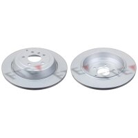 2 brake discs rear axle full Ø 330 mm 14 mm FTE...