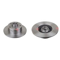 2 Bremsscheiben Hinterachse voll Ø 245 mm 10 mm...