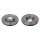 2 brake discs front axle ventilated Ø 300 mm 24 mm FTE for e.g. RENAULT GRAND