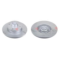 2 brake discs rear axle full Ø 226 mm 10 mm FTE...
