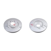 2 brake discs front axle ventilated Ø 296 mm 26 mm...