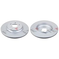 2 brake discs rear axle full Ø 331 mm 14 mm FTE...