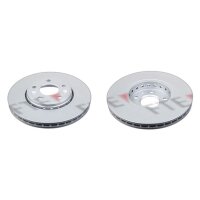 2 brake discs front axle ventilated Ø 296 mm 26 mm...
