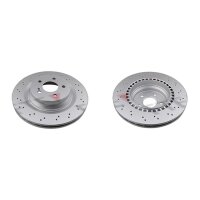 2 brake discs rear axle ventilated Ø 330 mm 26 mm...