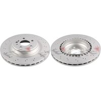 2 brake discs rear axle ventilated Ø 330 mm 26 mm...