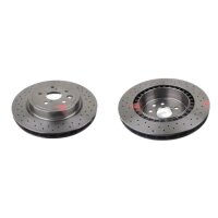 2 brake discs rear axle ventilated Ø 345 mm 28 mm...