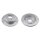 2 brake discs rear axle full Ø 316 mm 12 mm FTE for e.g. DODGE NITRO