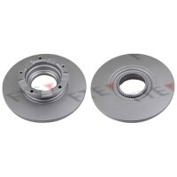 2 brake discs rear axle full Ø 308 mm 16 mm FTE...