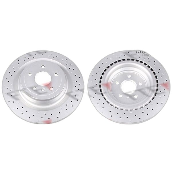 2 brake discs rear axle ventilated Ø 345 mm 22 mm FTE for e.g. MB M-CLASS