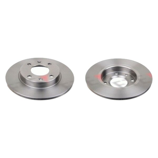 2 brake discs front axle full Ø 247 mm 10 mm FTE for e.g. CITROËN SAXO